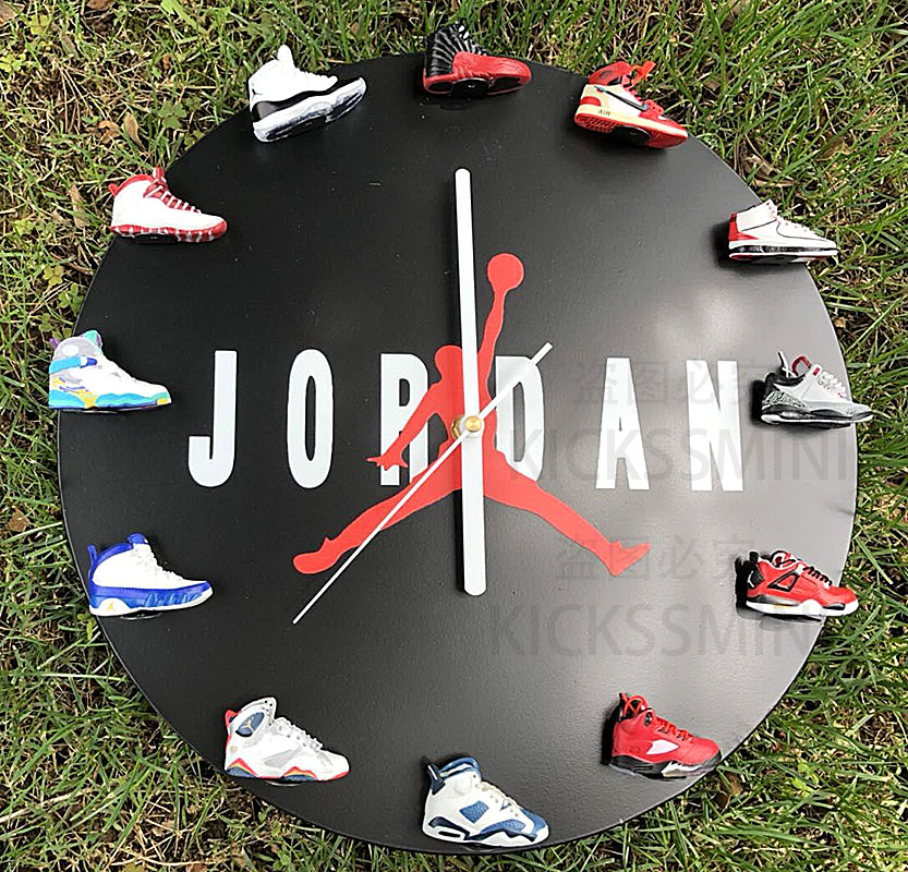 Air Jordan wall clock with sneakers Mini Sole Shop
