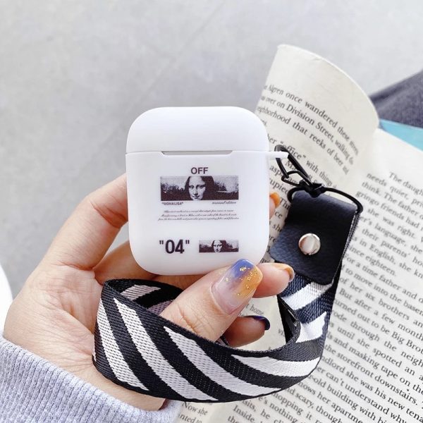 Mona Lisa Off White Airpods Case