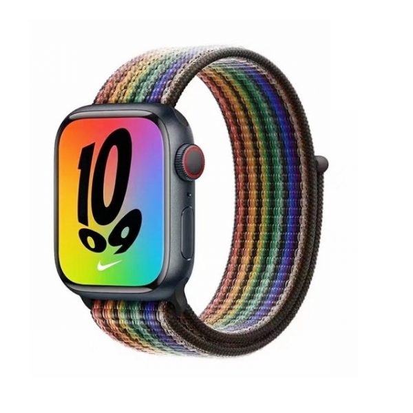 Nike Sport Loop strap for Apple watch Black Pride Edition