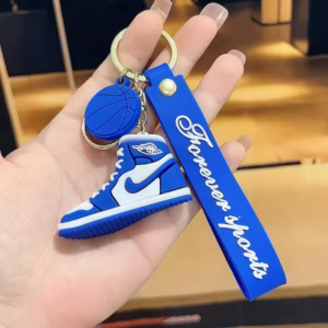 Nike Air Jordan 1 Blue Premium Silicon Keychain
