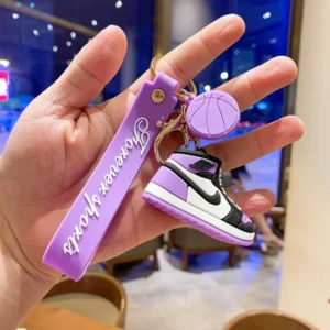 Nike Air Jordan 1 Purple Premium Silicon Keychain