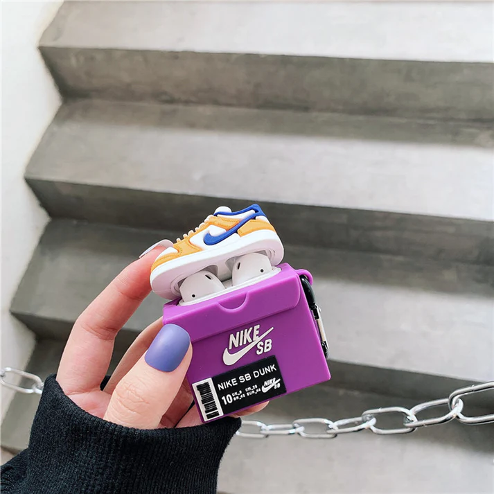 Air Jordan 1 Drop Low Laser Orange AirPods Case - Image 3