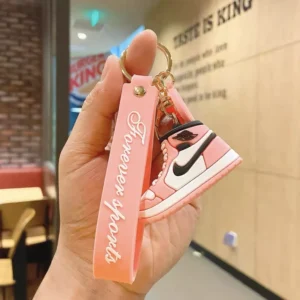 Nike Air Jordan 1 Pink Premium Silicon Keychain
